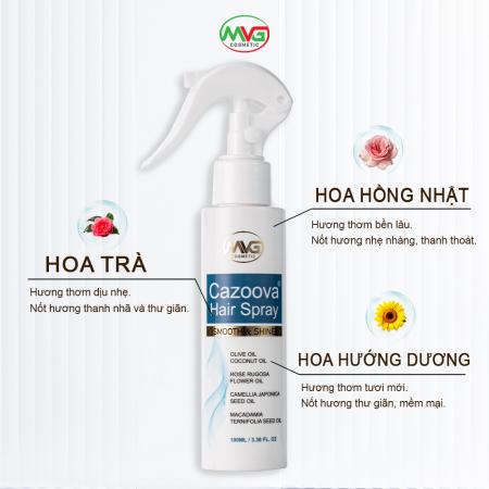 Xịt dưỡng tóc nước hoa Cazoova Hair Spray 100ml