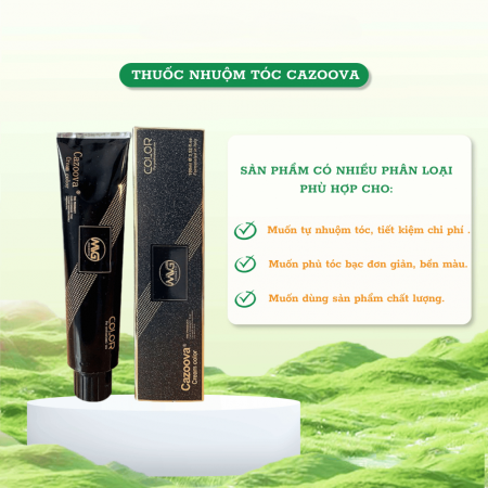 Kem nhuộm tóc Cazoova Cream Color 100ml