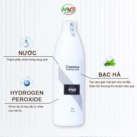 Sản phẩm hỗ trợ nhuộm tóc Cazoova oxidizing cream 1000ml