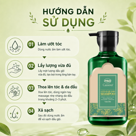 Dầu gội Cazoova Anti Hair Loss 320ml