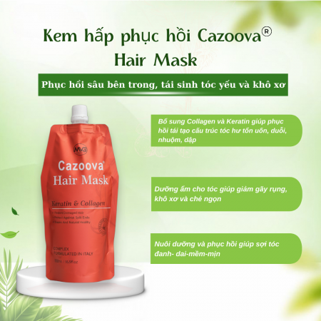 Kem ủ tóc Collagen Cazoova Hair Mask 500ml
