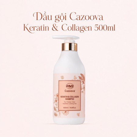 Dầu gội Cazoova Keratin & Collagen 500ml