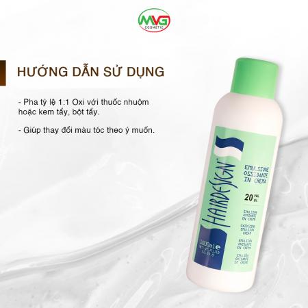 Kem nhuộm tóc Emulsione Ossidante In Cream Hair design 100ml