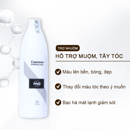 Cazoova Oxidizing Cream 1000ML hỗ trợ nhuộm tóc