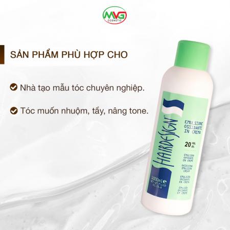 Kem nhuộm tóc Emulsione Ossidante In Cream Hair design 100ml