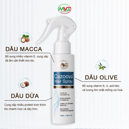 Xịt dưỡng tóc nước hoa Cazoova Hair Spray 100ml