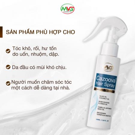 Xịt dưỡng tóc nước hoa Cazoova Hair Spray 100ml